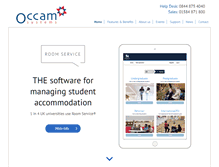Tablet Screenshot of occam.co.uk